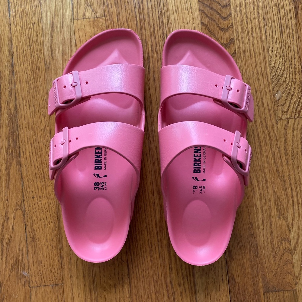 NEW Pink EVA Birkenstocks Sz 38